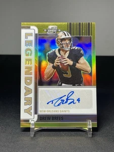 2022 Contenders Optic Drew Brees Legendary Gold Auto /10 Saints - Picture 1 of 3