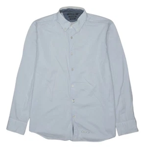 Vintage MARC O POLO BLUE BUTTON-UP MENS L - Picture 1 of 6