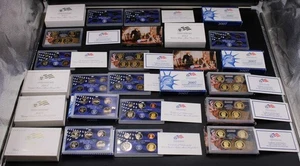 (5) 2007 United States Mint Proof Set w/ Dollar Coins Lot OGP & COA ZD323 - Picture 1 of 10