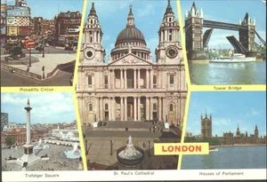 LONDON - Vintage POSTCARD - Picture 1 of 2