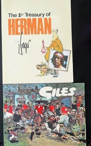 1 Giles 35th Cartoon Book & 1st Treasury Of Herman Cartoon Book - Picture 1 of 4