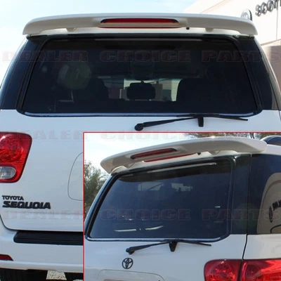 For 2001 2002 2003 04-2007 Toyota Sequoia Factory Style Spoiler w/LED UNPAINTED - Image 1 of 2
