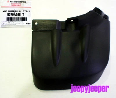 5370A988T RH RIGHT REAR 4x4 4WD MUD FLAP GUARD For MITSUBISHI L200 TRITON 04-15 - Image 1 of 3