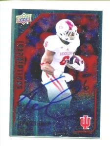 2015 Upper Deck Iscrizioni Tevin Coleman #TC AUTO INDIANA - Foto 1 di 1