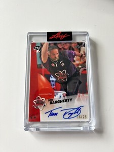 TOM  DAUGHERTY 2023 PBA LEAF TRADING AUTOGRAPH CARD 16/25 BOWLING