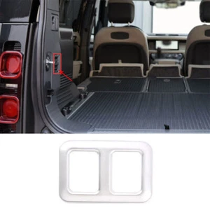 Trunk Tow Truck Switch Cover Trim 1X Fit For Defender 110 2020-2022 Matte Silver - Foto 1 di 4