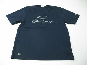 Camiseta deportiva ADIDAS para hombre talla L CLIMALITE entrenamiento azul marino club - Imagen 1 de 7