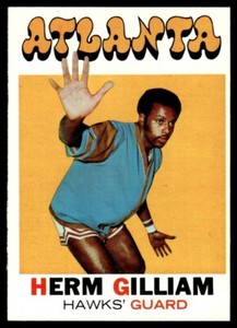 1971-72 Topps Herm Gilliam Atlanta Hawks #123