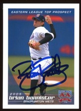 2005 Binghamton Mets BRIAN BANNISTER Signed Card autograph AUTO royals