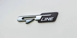 GT Line Black & Chrome Badge Emblem Sticker for Kia Stinger Sportage EV6 Picanto - Bild 1 von 6