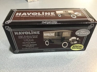 NIB HAVOLINE 1927 Graham Panel, Delivery Truck Bank, 1:25 scale Ertl die-cast  - Image 1 of 4