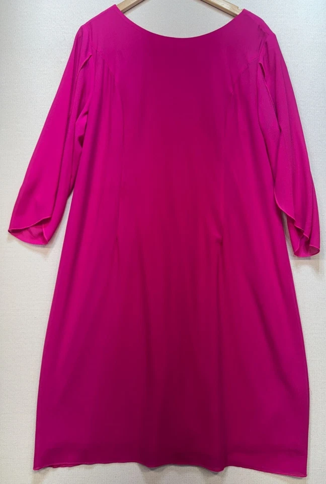 Grace Karin Womens Split Sleeve Sheath Cocktail Dress Size 16 Pink Party Mature - Image 1 of 4