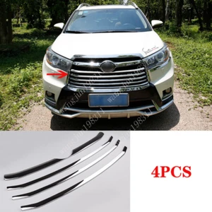 For Toyota Highlander 2015-2016 ABS Chrome Front Center Grille Trim Strip Cover - Picture 1 of 2