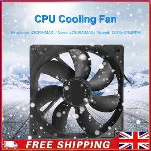 DC 12V Quiet Silent Radiator 120mm 4 Pin PC Computer Case Cooling CPU Cooler Fan - Afbeelding 1 van 7