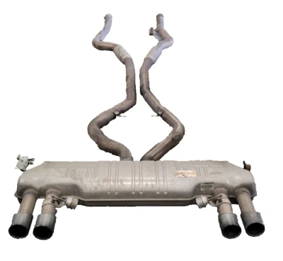 BMW E70 X5M 2008-2013 stock completo de fábrica silenciador tubo medio válvula Foto 1 de 4
