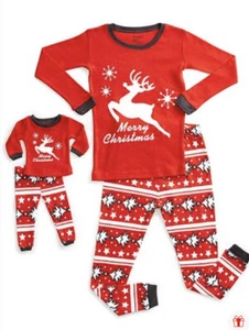Toddler Girls Pajama Set With Matching 18 In. Doll Outfit Christmas 4T - Picture 1 of 3