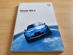 GENUINE MAZDA MX5 OWNERS HANDBOOK MANUAL 1998 1999 2000 2001 2002 2003 2004 2005 - Picture 1 of 3