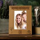 Happy 40th Birthday Engraved Photo Frame Gift Stars and Balloons Portrait FW724