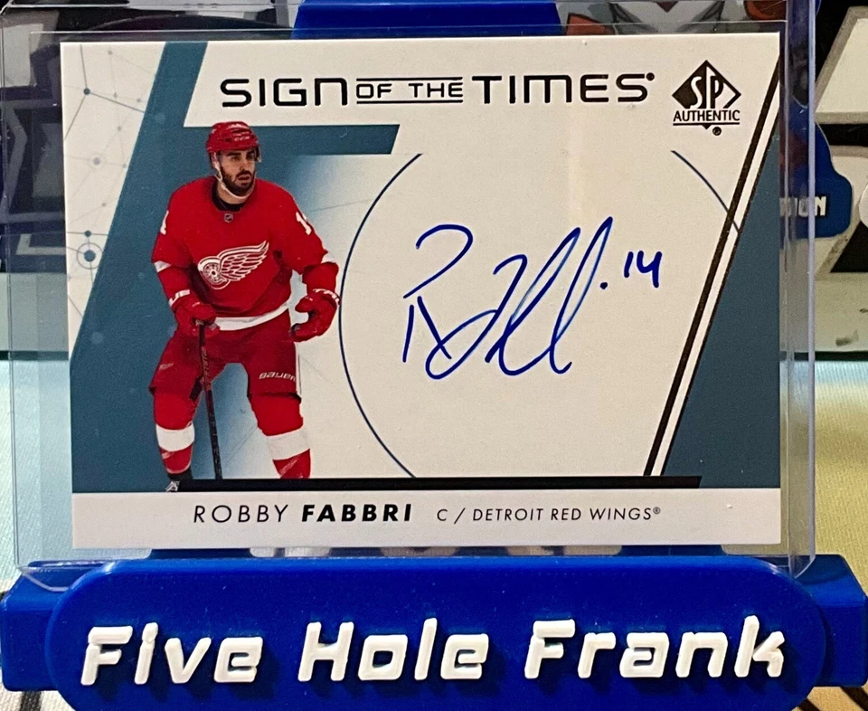 2022-23 SP Authentic Hockey #SOTT-RF Robby Fabbri Sign of the Times Auto - Image 1 of 3