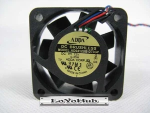 ADDA 12V 4015 4CM double ball speed cooling fan 3-Pin AD0412UB-D73GP 40*40*15mm - Picture 1 of 4