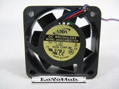 ADDA 12V 4015 4CM double ball speed cooling fan 3-Pin AD0412UB-D73GP 40*40*15mm - Image 1 of 4