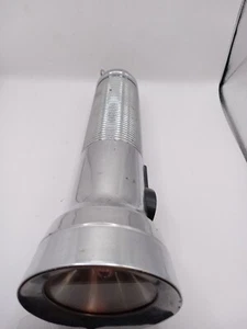 Vintage Eveready Union Carbide Metal Chrome Flashlight - Picture 1 of 4