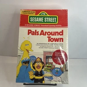 1987 SESAME STREET PALS AROUND TOWN COMMODORE 64 SEALED RARE (should Grade High) - Picture 1 of 12