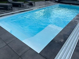 Gfk Schwimmbecken 8,85x3,70x1,55 Swimming Pool Zubehör Einbaubecken - Bild 1 von 11