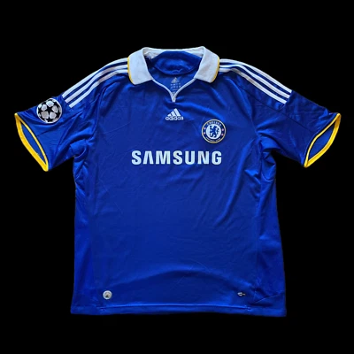 Chelsea FC Lampard 8 UEFA Champions League Home Shirt adidas 2008/09 - XL - Photo 1/4