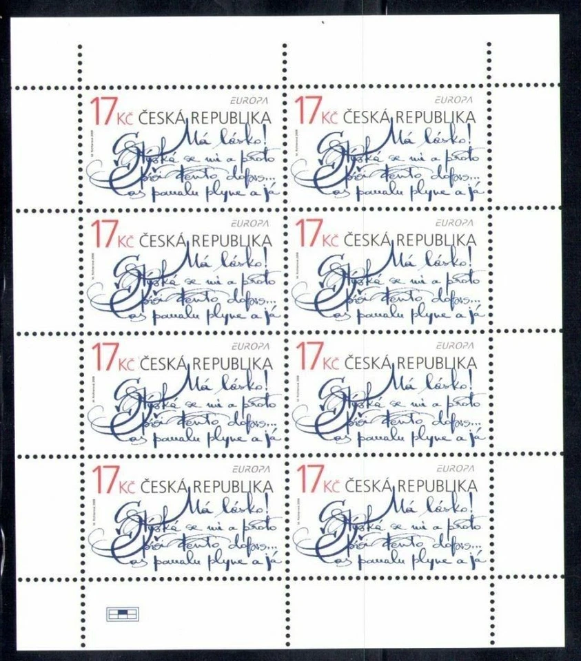 EUROPA CEPT REPÚBLICA CHECA AÑO 2008 MINI HOJA NUEVO Y PERFECTO** MH - Imagen 1 de 1