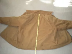 Carhartt Men's Brown Duck Canvas Quilt Lined Jacket USA Coat Construction Wear - Picture 1 of 11