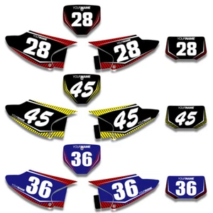 Custom Number Plate Side Panel Decals For Honda CRF150F CRF230F Trail 2008-2014 - Picture 1 of 2