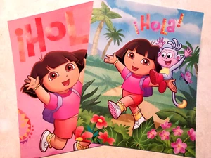 Dora the Explorer Pocket Folders 2 UNBENUTZT Drei-Ring Ordner Ordner 2010 NOS - Bild 1 von 9