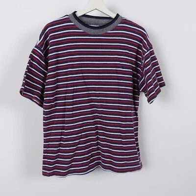 Camiseta De Colección Años 80 Ocean Pacific Tejida Rayas Texturizada Playa Surf Cuadrada T Mediana Foto 1 de 4