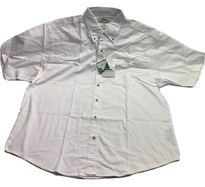 Tri Mountain Shirt Men Size XL Big Work White Teflon SS Stain Release NWT - Picture 1 of 10