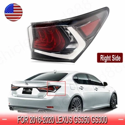 Right LED Outer Tail Light For Lexus GS350 GS300 GS250 GS200 GS450 F 2016-2020 Foto 1 de 4
