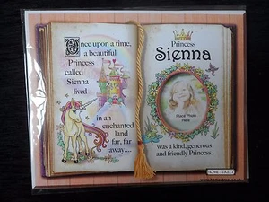 Sienna Princess Unicorn Mount Gift With Verse And Photo Space - Choose A Frame - Picture 1 of 6
