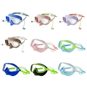 -Gafas de Natación para Niños con Cubierta de Nariz 4-16 Snorkel Máscara de Natación Antiniebla - Imagen 1 de 33