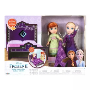 Disney Frozen 2 Petite Anna & Elsa Muñeca Juego de Regalo de Cuna con Cama para Cantar - Imagen 1 de 8