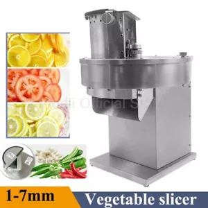 Electric Vegetable and Fruit Slicer Stainless Steel 1-7 Mm Slicer Shredder - Picture 1 of 8