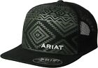 Chapeau casquette en maille réglable Ariat pour homme (noir aztèque, taille unique)