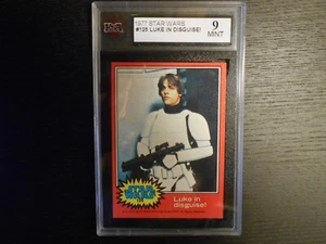 1977 STAR WARS Ser. 2 (Red) #125 Luke in Disguise! KSA 9 (PSA/APR $800) MINT 💎 - Picture 1 of 2