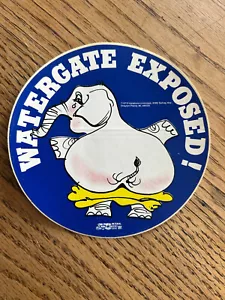 Pegatinas de parachoques Watergate Nixon 1973 expuestas y Buggery Boo 5" como nuevas Union 581 - Imagen 1 de 11