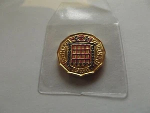 Drei Pence Münze {farbig} - Bild 1 von 2