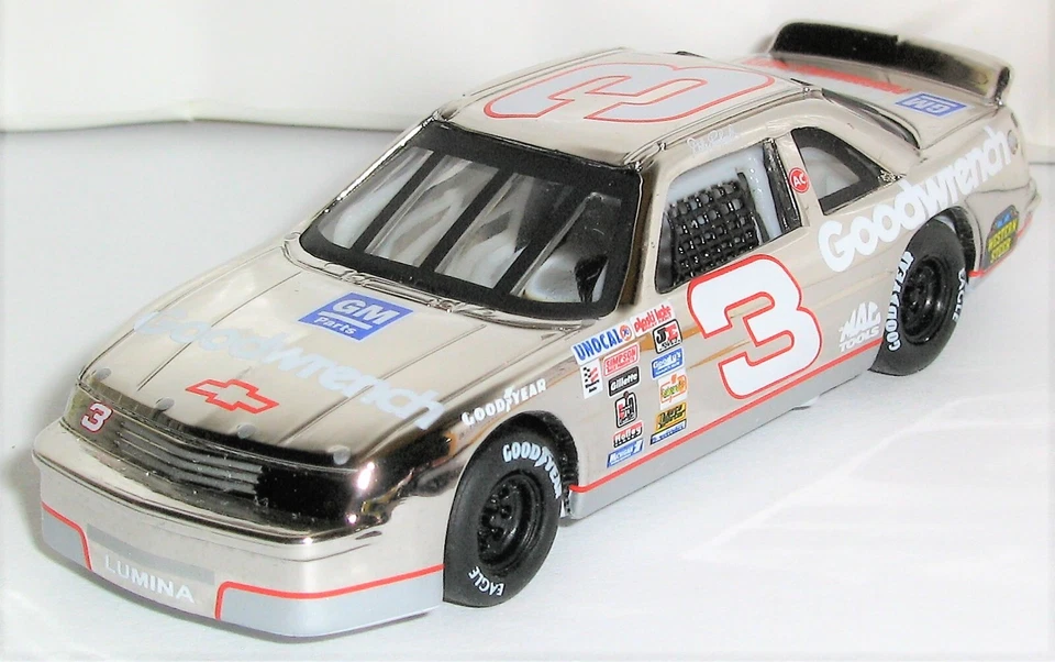 1/64 = ACTION/ DALE EARNHARDT SR #3 / CHROME = CHAMPIONSHIP / 1993 CHEVY LUMINA - Image 1 of 3