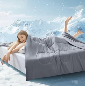 Cooling Comforter Full/Queen Size, All Season Blanket for Hot Sleepers, Lightwei - Picture 1 of 7