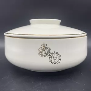 HALL CHINA MEDIZINISCHE APOTHEKE RX CADUCEUS SYMBOL 7,5" BEDECKT KASSEROLLE SCHÜSSEL MCM - Bild 1 von 7