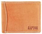Raptor Skórzany portfel męski Poziomowy Jasnobrązowy RA40022-003