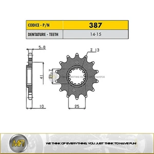 HONDA NX DOMINATOR 650 DA 1989 A 2000 PIGNONE ACCIAIO PASSO 520 - 15 DENTI - Picture 1 of 1