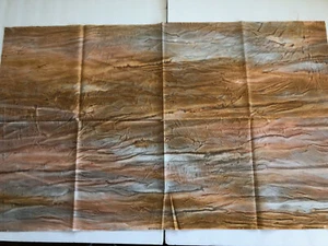 2013 Mickey Lawler SKYDYES Handpainted Scorched Earth Art Fabric 22x36 - Picture 1 of 2